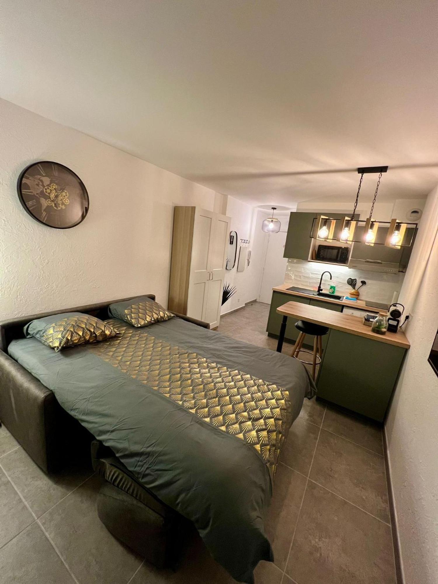 Studio Climatise, Cosy Et Calme Au Centre Ville Antibes Eksteriør billede